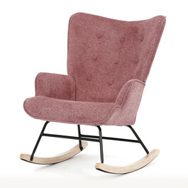 Hojdacie kreslo, ružová, látka, AK-373 PINK2