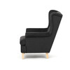 AK-388 BK2 - Kreslo ušiak, čierna látka, AK-388 BK2