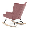Hojdacie kreslo, ružová, látka, AK-373 PINK2