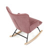 Hojdacie kreslo, ružová, látka, AK-373 PINK2
