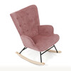 Hojdacie kreslo, ružová, látka, AK-373 PINK2