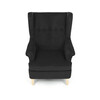 AK-388 BK2 - Kreslo ušiak, čierna látka, AK-388 BK2