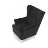 AK-388 BK2 - Kreslo ušiak, čierna látka, AK-388 BK2