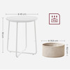 Odkladací stolík 45x45x50cm, mdf, biela, AKF-E1023 WT