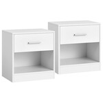 ANT-E1081 WT - Nočný stolík sada 2 kusov, 39x28x41?cm, MDF, biela