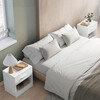 ANT-E1081 WT - Nočný stolík sada 2 kusov, 39x28x41?cm, MDF, biela