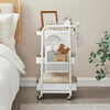 Pojazdný úložný vozík biela, APV-E1037 WT