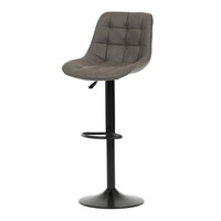 Barová stolička, šedá, látka, AUB-V3066 GREY3