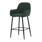 Barová stolička, zelená, látka, AUB-V4009 GRN6