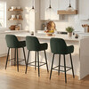 Barová stolička, zelená, látka, AUB-V4009 GRN6