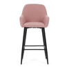 Barová stolička, ružová, látka, AUB-V4009 PINK6
