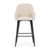 Barová stolička, béžová, látka, AUB-V4009 CRM6