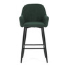 Barová stolička, zelená, látka, AUB-V4009 GRN6