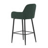 Barová stolička, zelená, látka, AUB-V4009 GRN6