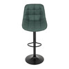 Barová stolička, zelená, látka, AUB-V3066 GRN3