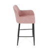 Barová stolička, ružová, látka, AUB-V4009 PINK6