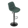 Barová stolička, zelená, látka, AUB-V3066 GRN3