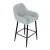 Barová stolička, modrá, látka, AUB-V4009 BLUE6