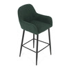 Barová stolička, zelená, látka, AUB-V4009 GRN6