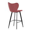 AUB-1068 RED2 - Stolička barová, červená látka, čierna podnož