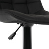 Barová stolička, čierna, látka, AUB-V3066 BK3