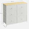 AUK-E1032 WT - Komoda, 80x30x71 cm, MDF, kov, netkaná textília