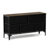 AUK-W2103 BK - Komoda s 5 zásuvkami, 103x30x56