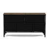 AUK-W2103 BK - Komoda s 5 zásuvkami, 103x30x56