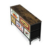 AUK-W2103 BK - Komoda s 5 zásuvkami, 103x30x56