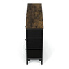 AUK-W2104 BK - Komoda s 8 zásuvkami, 103x30x77