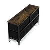 AUK-W2103 BK - Komoda s 5 zásuvkami, 103x30x56