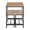 Jedálenský set s 2 lavicami, 110x60x75cm, mdf, dub, AUT-G1175 OAK
