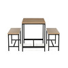 Jedálenský set s 2 lavicami, 110x60x75cm, mdf, dub, AUT-G1175 OAK