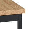 Jedálenský set s 2 lavicami, 110x60x75cm, mdf, dub, AUT-G1175 OAK