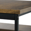 AUT-G1175 OLW - Jedálenský set 1+2, rozmer stola 110x60x75, rozmer lavice 98x30x47, MDF, farba staré drevo