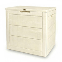 Záhradný úložný box 56x43x53cm, plast, béžová, AZB-G2035 CRM