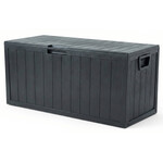 Záhradný úložný box 112x49x54cm, plast, šedá, AZB-G2075 GREY