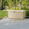 Záhradný úložný box 112x49x54cm, plast, béžová, AZB-G2075 CRM
