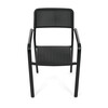 Záhradná stolička, kov, plast, čierna, AZC-H1021 BK