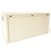 Záhradný úložný box 112x49x54cm, plast, béžová, AZB-G2075 CRM