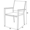 Záhradná stolička, kov, sieťovina, šedá, AZC-L1303 GREY