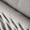 Záhradná stolička, kov, polyratan, šedá, AZC-S1430 GREY