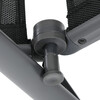 Záhradná stolička, hliník, sieťovina, šedá, AZC-W1408 GREY