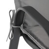 Polstrovaná podložka, látka, šedá, AZP-S1028 GREY