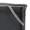 Polstrovaná podložka, látka, šedá, AZP-S1028 GREY