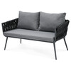 Záhradná zostava, kov, šedá, AZS-1604 GREY