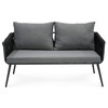 Záhradná zostava, kov, šedá, AZS-1604 GREY