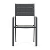 Záhradná zostava 156x78x74cm, polywood, sivá, AZS-B1656 GREY