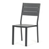 Záhradná zostava 156x78x74cm, polywood, sivá, AZS-B1656 GREY