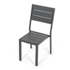 Záhradná zostava 156x78x74cm, polywood, sivá, AZS-B1656 GREY